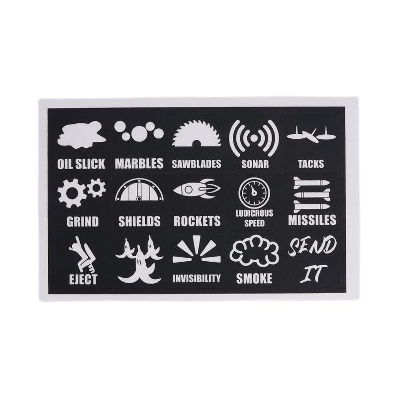 Button Decal Vinyl Self-Adhesive Car Interior Stickers